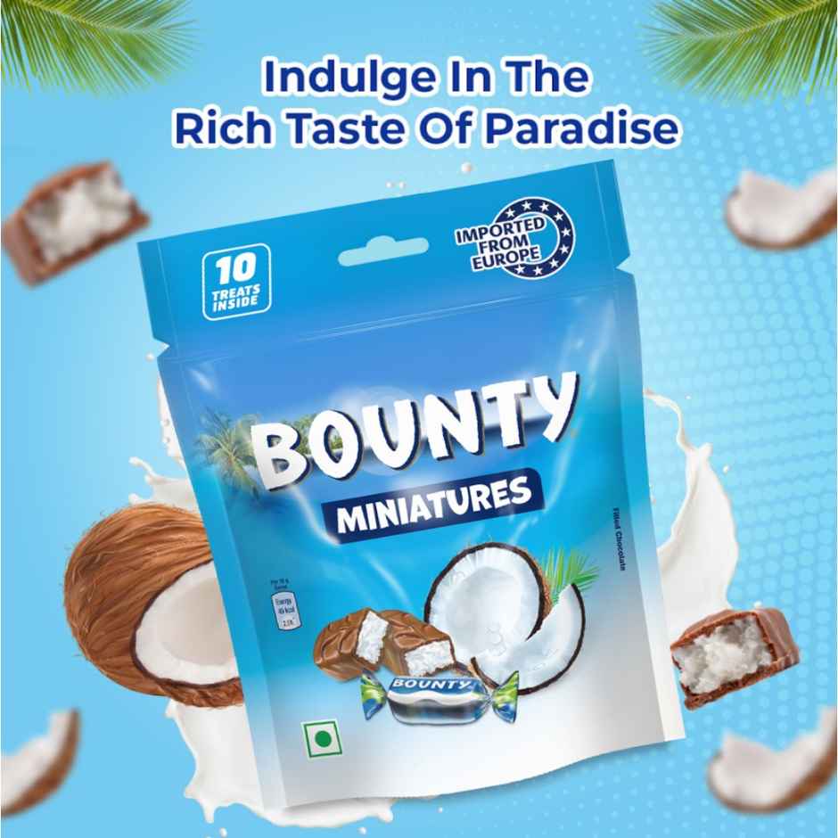 Bounty 100g, Twix Cookie 130g & Mars Caramel 180g Minis Chocolate Combo Pack