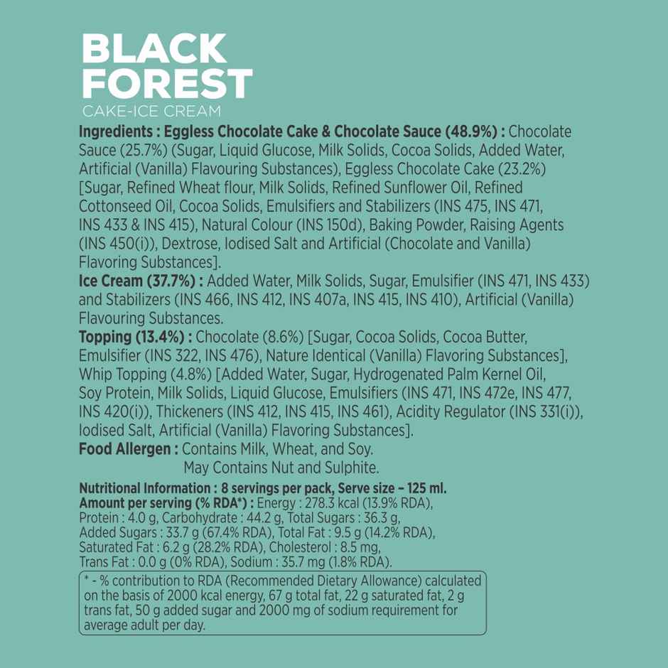 Havmor Black Forest Cakes