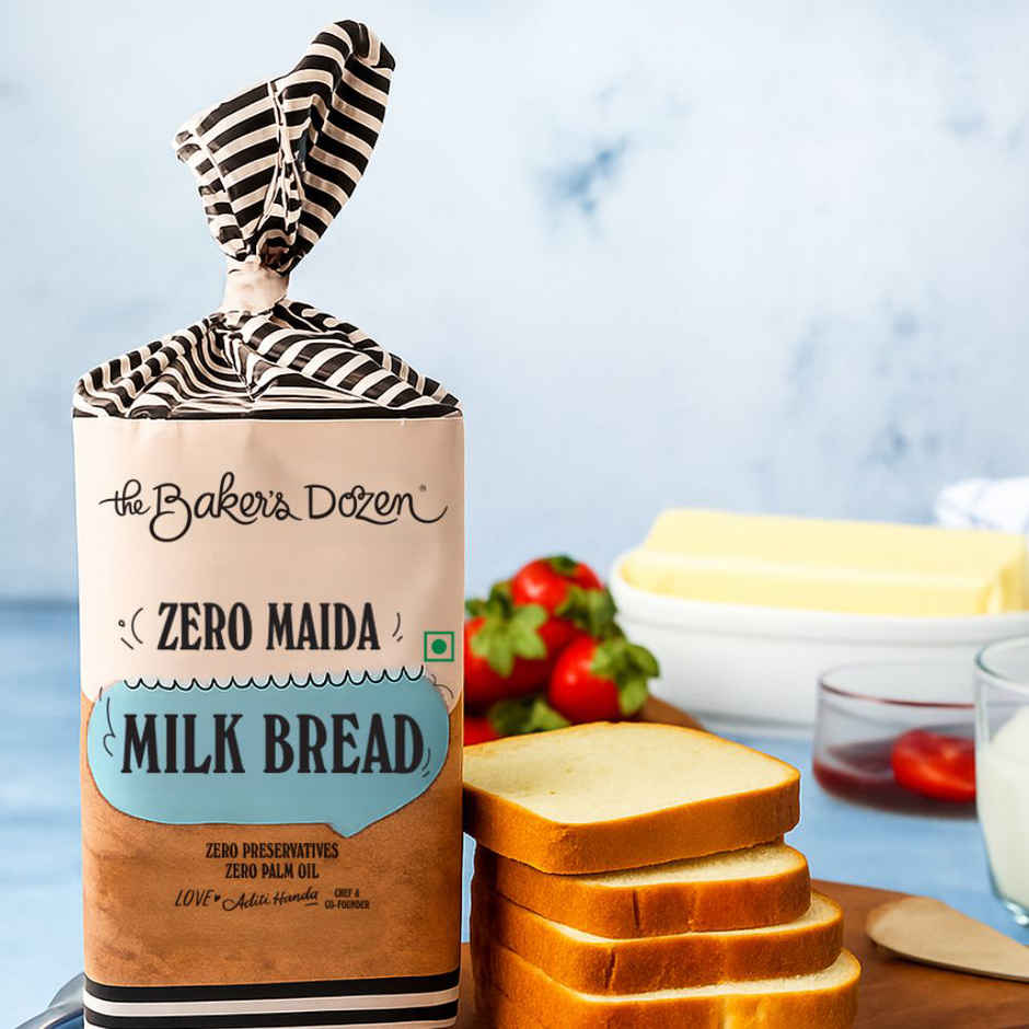 The Baker's Dozen Whole Wheat Bread & The Baker's Dozen Zero Maida Milk Bread Combo