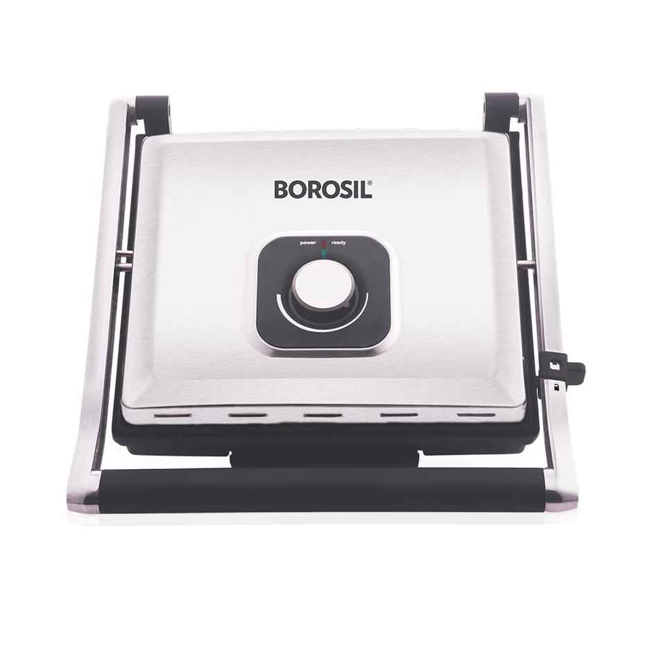 Borosil 2000W Super Jumbo Grill Sandwich Maker,Make 4 Sandwich At a Time, Nonstick Coating Plates