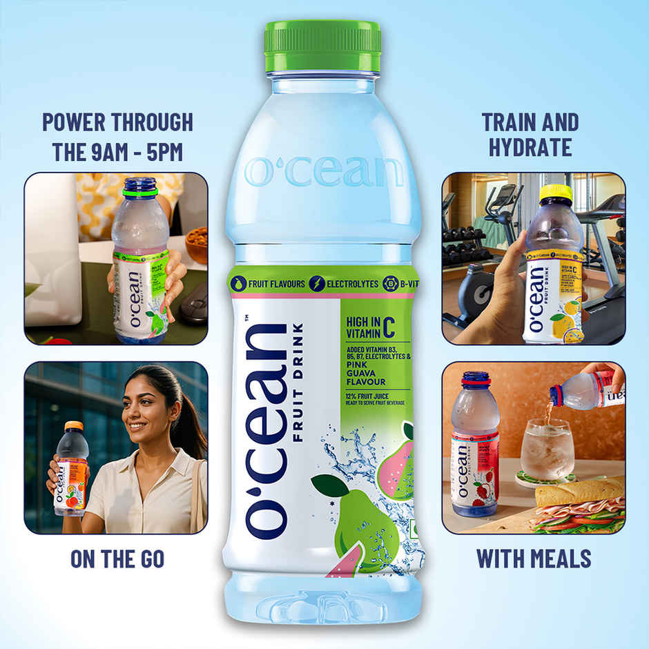 O'cean Beverages Pink Guava Flavoured Water