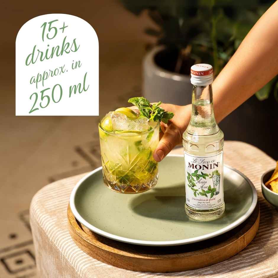 Monin Mojito Mint Syrup for Cocktails | Mocktails Mixers