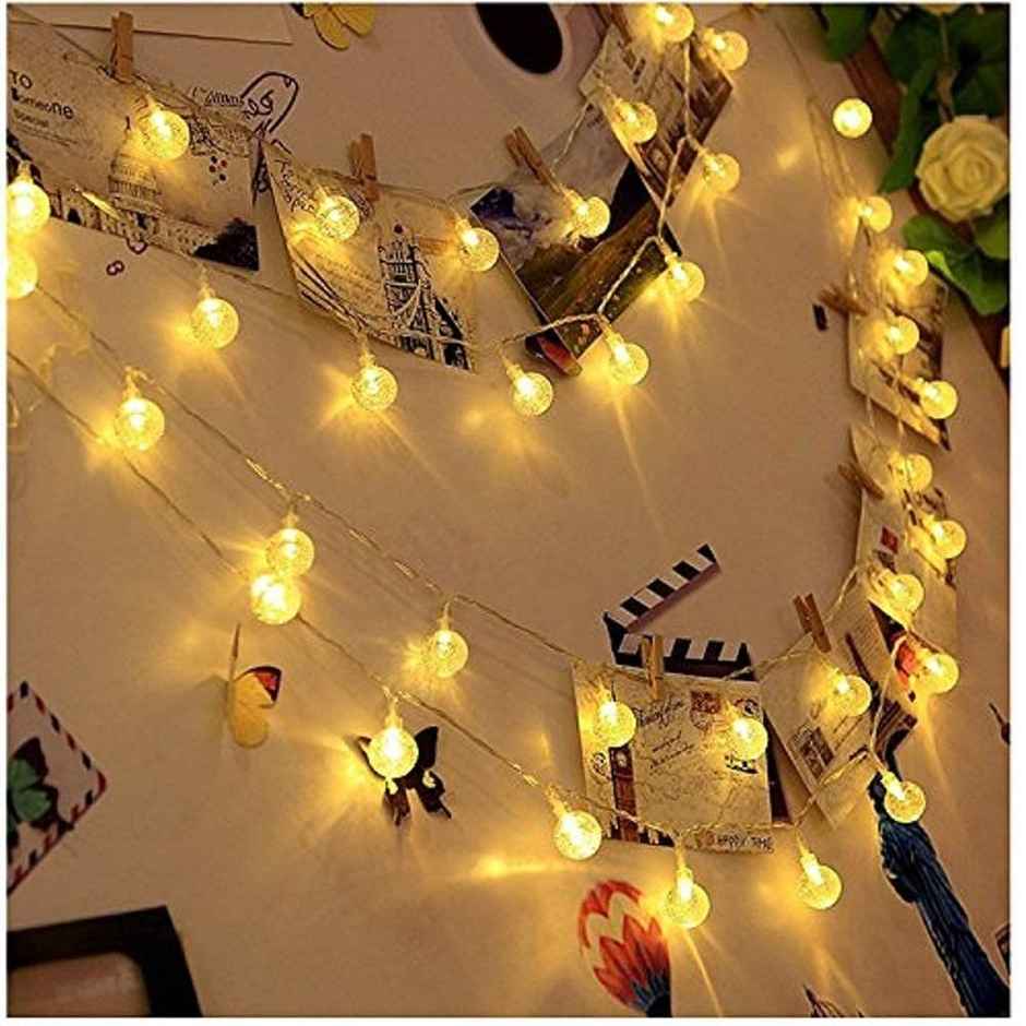 Quace Crystal Ball Warm White String Light Combo