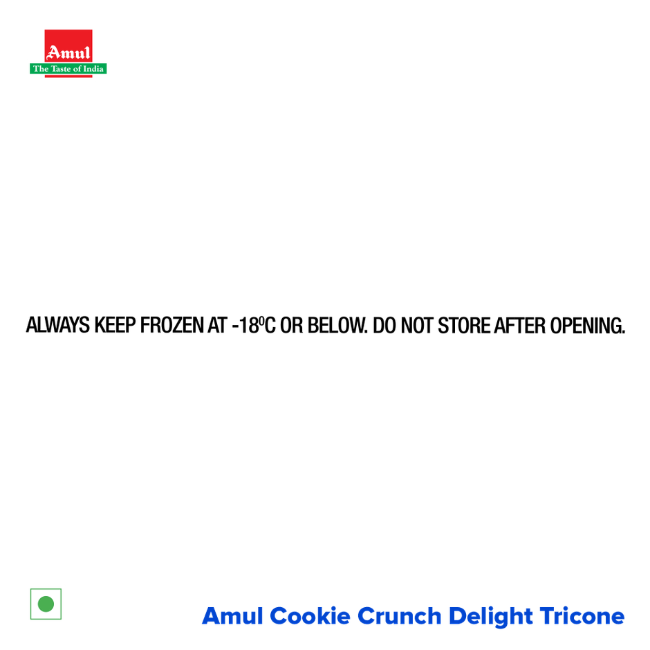 Amul Cookie Crunch Delight Ice Cream Cone