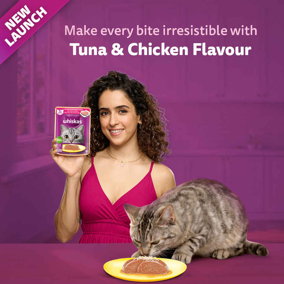 Whiskas Adult Wet Cat Food Tuna and Chicken in Jelly