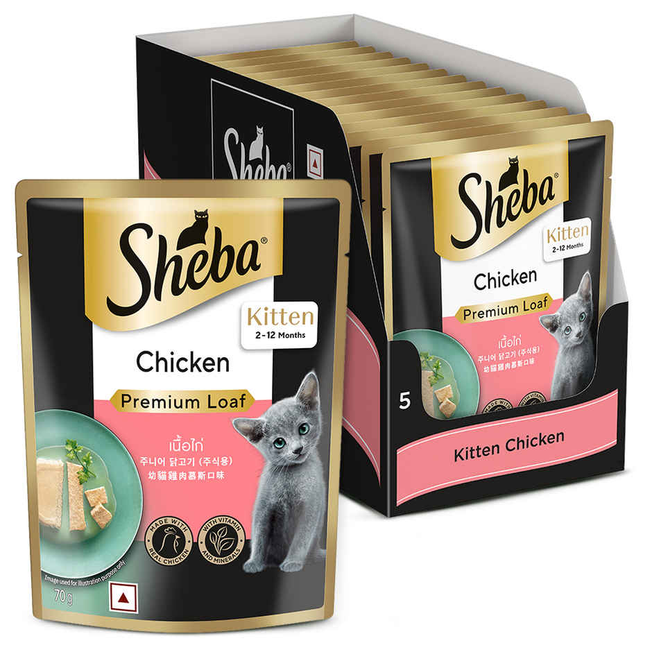 Sheba Fine Kitten Chicken Premium Loaf Wet Cat Food