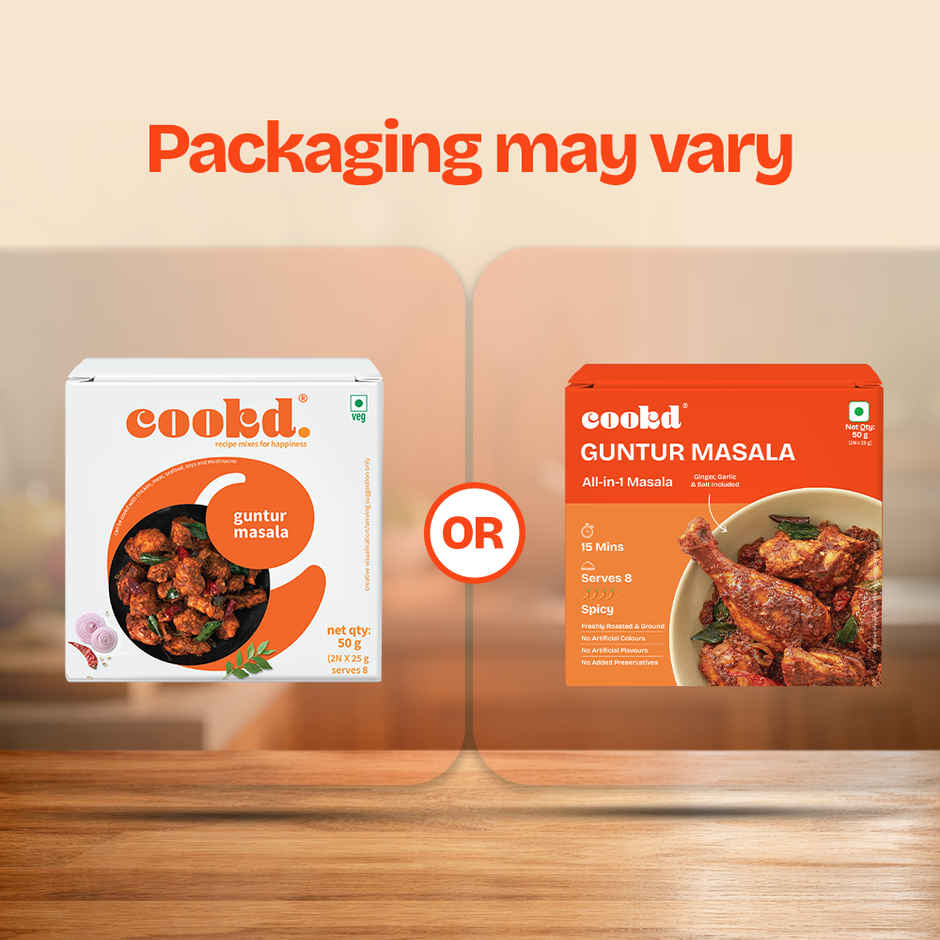 Cookd Guntur Chicken & Mutton Masala - Andhra Style Spicy Masala