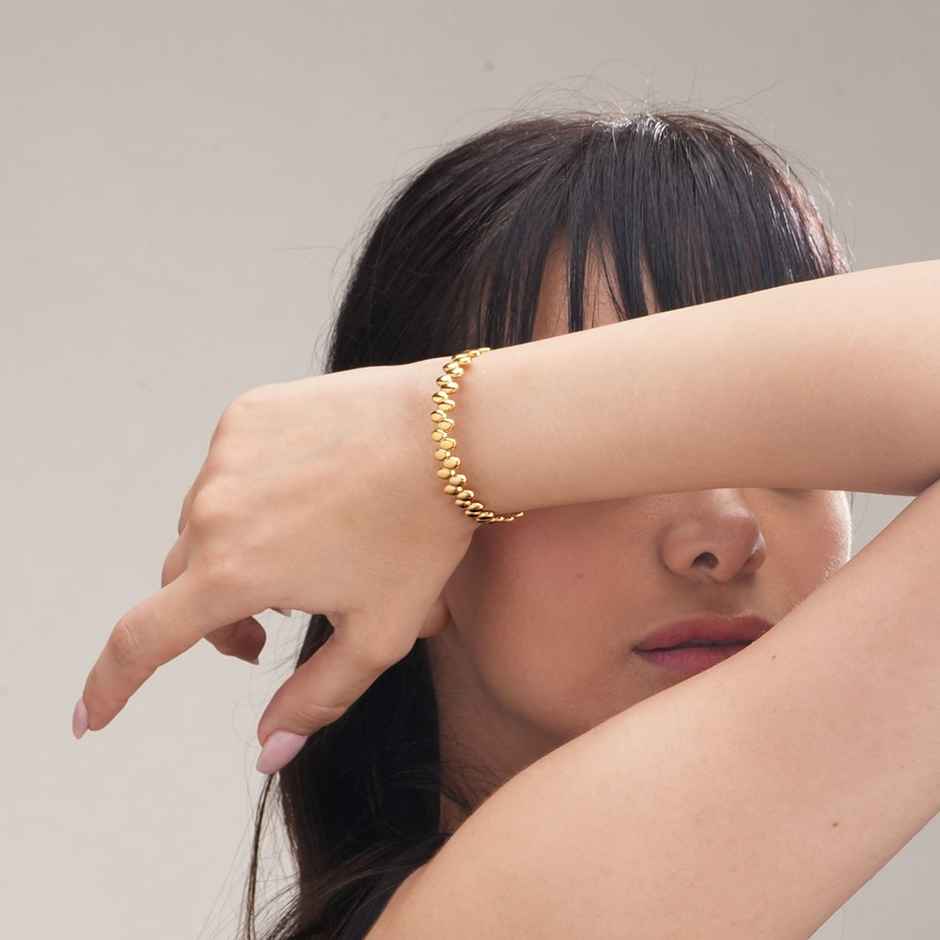 Palmonas Adjustable Gold Cuff Bracelet