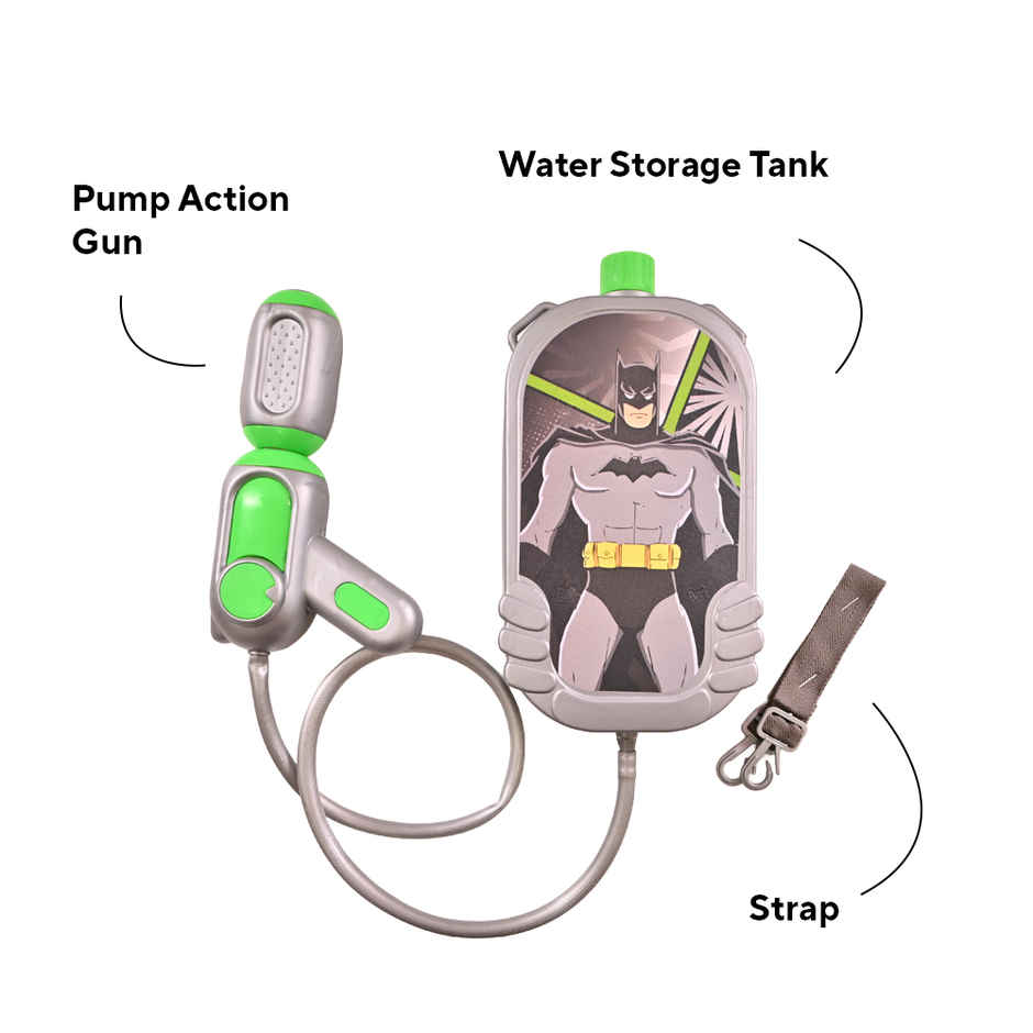 Batman Holi Water Tank Pichkari | 1.5 L | Tomuncle