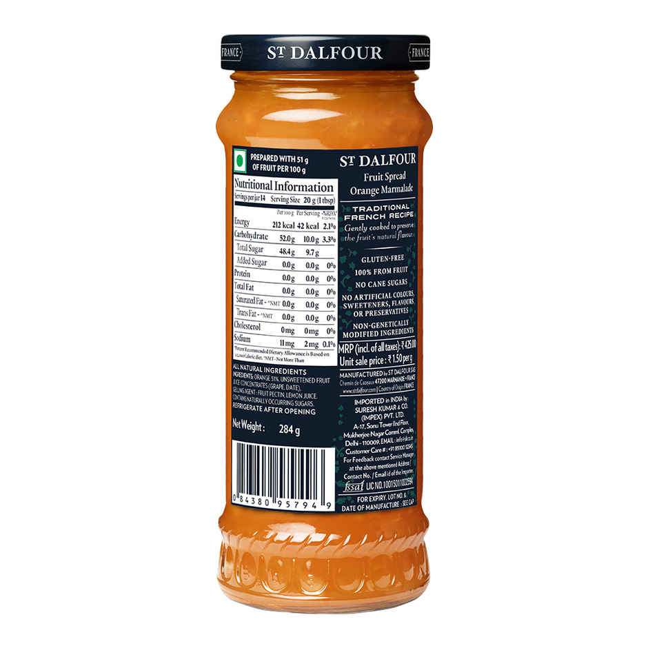 St. Dalfour Fruit Spread Orange & Maramalade