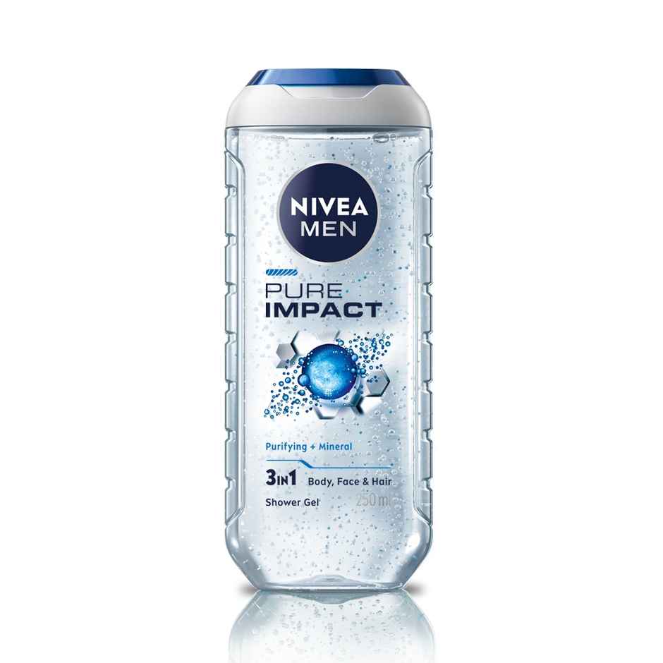 Nivea Men Pure Impact Body Wash For Face, Body & Hair