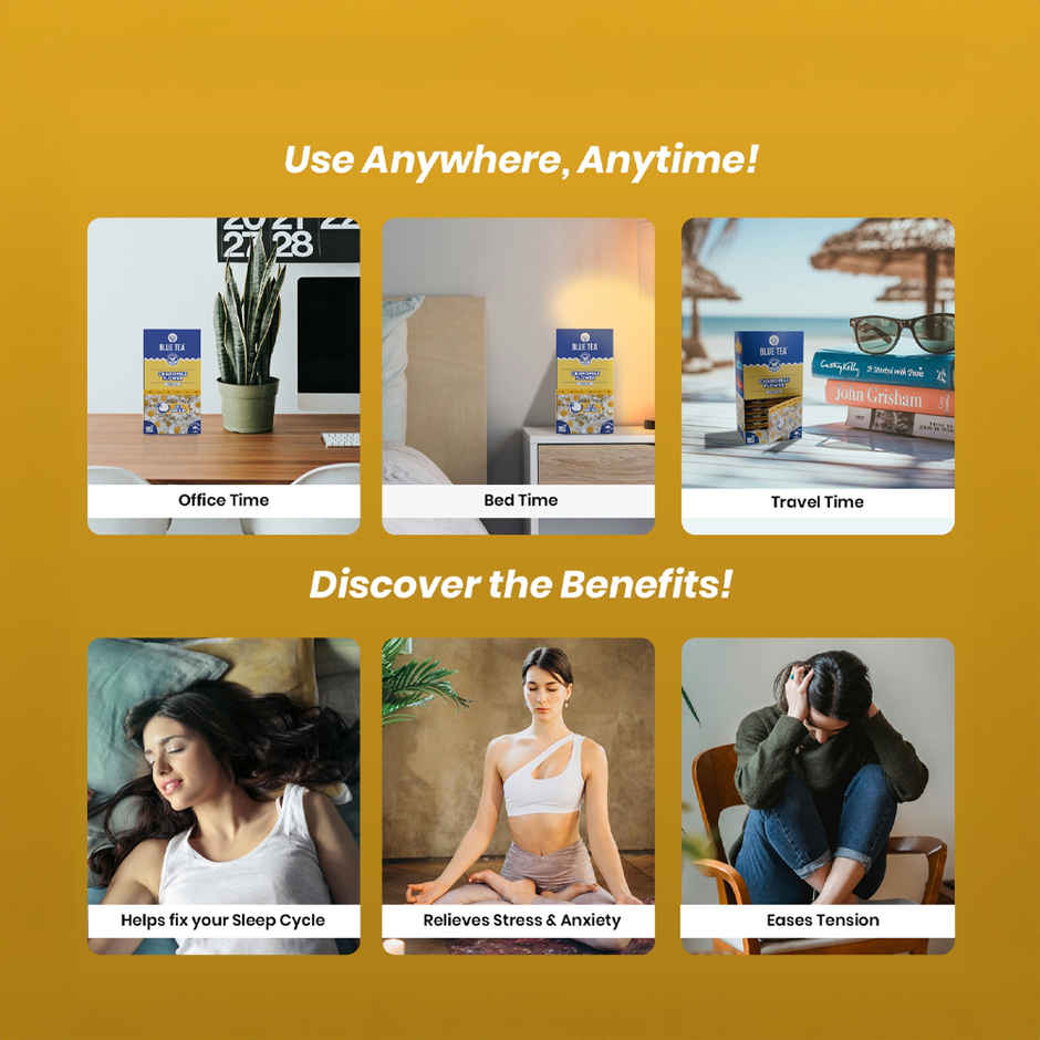 Blue Tea Chamomile Flower Herbal Tea