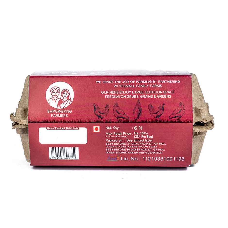 Happy Hens Free Range Brown Eggs Folate Vit B9