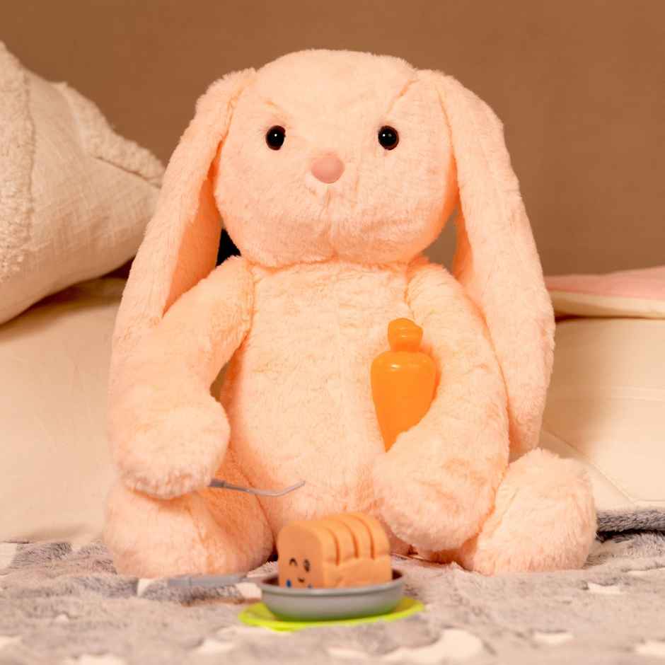 Mirada Peach Bunny Soft Toy - 35 cm
