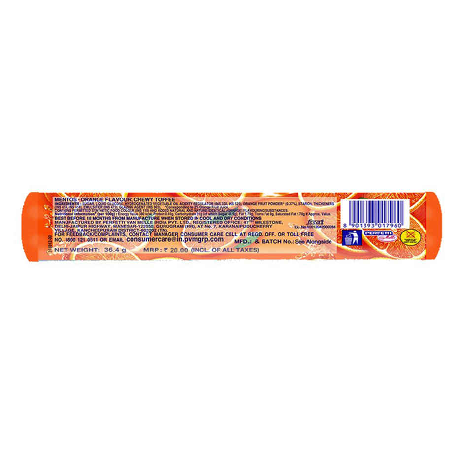 Mentos - Orange Chewy Candy Stick 