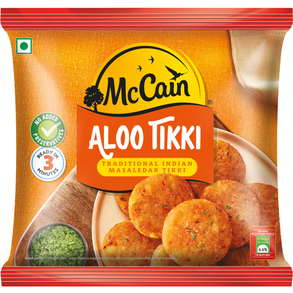 McCain Aloo Tikki | Frozen Ready To Cook Potato Snack