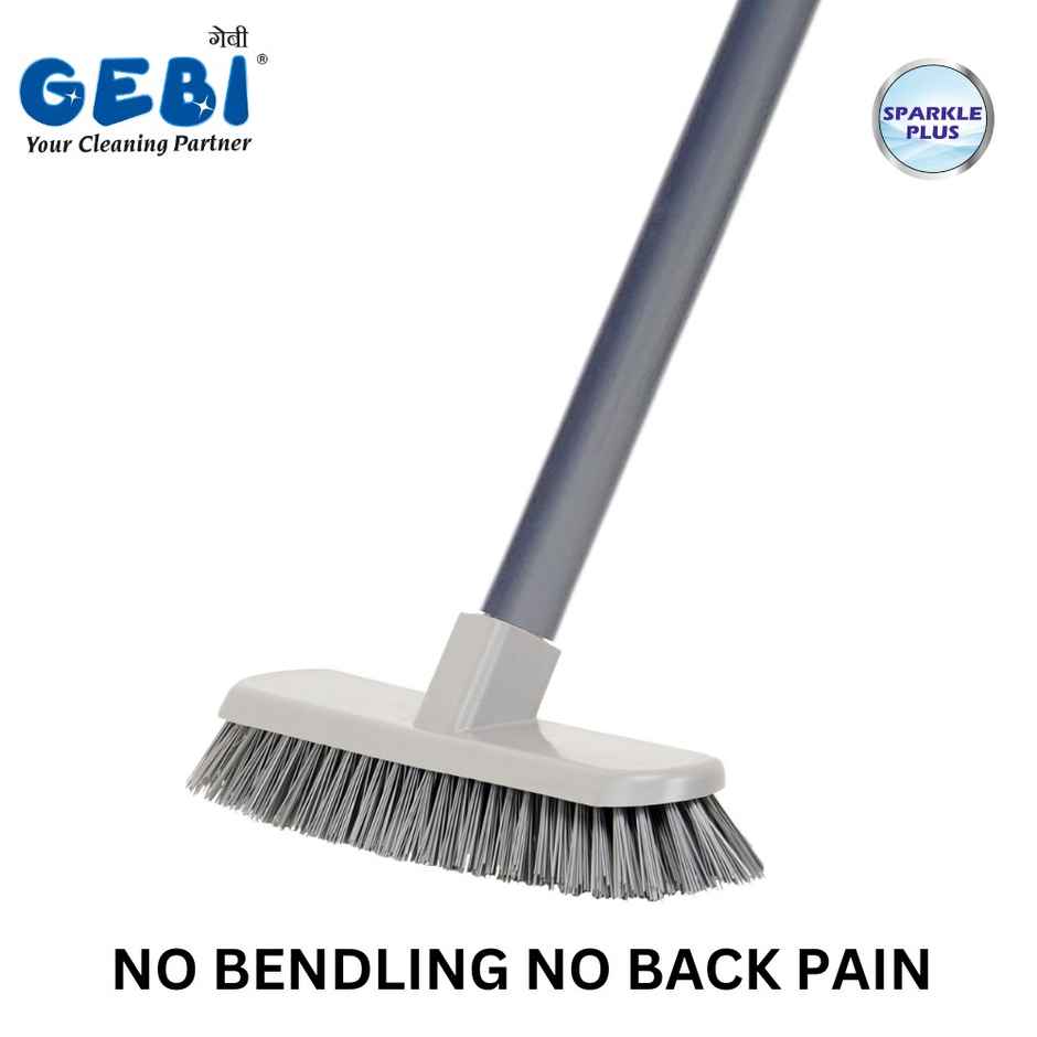 Gebi Scratchy Floor Brush | Bathroom Brush | Telescopic Handle