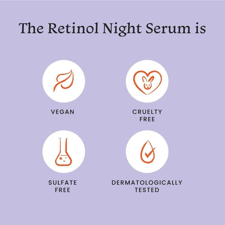Foxtale 0.15% Beginner Friendly Retinol Night Serum | Anti-Aging Night Cream , Men & Women