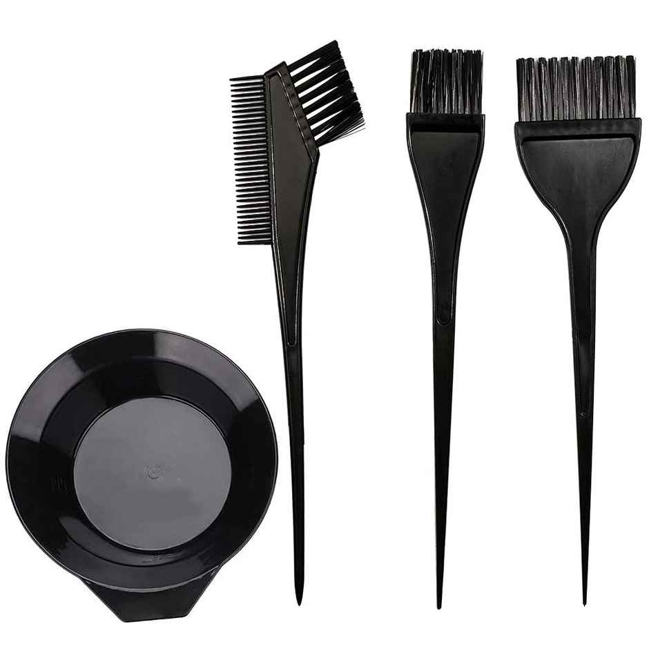 Perpetual Mart Hair Dye Color Brush and Bowl Set | Color Bowl Brushes