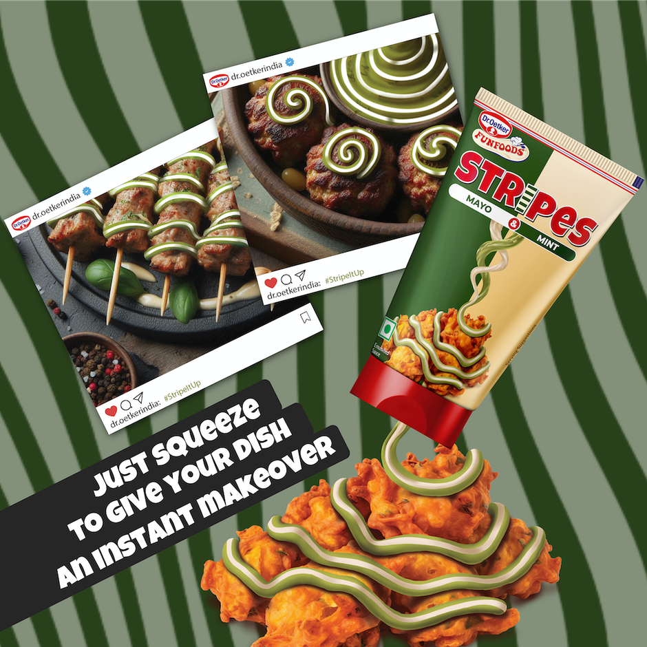Dr. Oetker Funfoods Stripes - Mayo & Mint