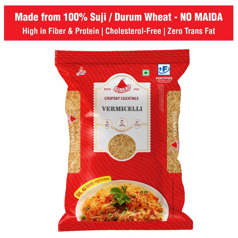 Bambino Regular Vermicelli Seviyan | Pure Suji | No Maida | Protein Rich