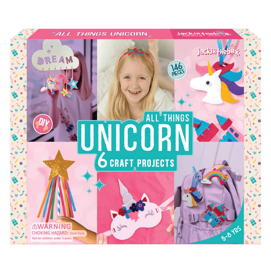 Jackinthebox Unicorn 6-In-1 Art & Craft Kit