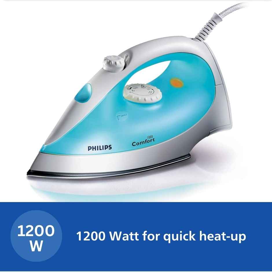 Philips Appliance Steam Iron GC1011/01 ‎- 1200 W | Linished Soleplate