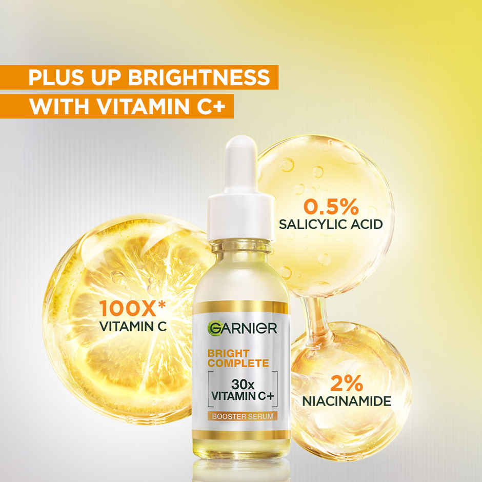 Garnier Vitamin C + Face Serum for Skin Brightening & Anti-Dark Spots