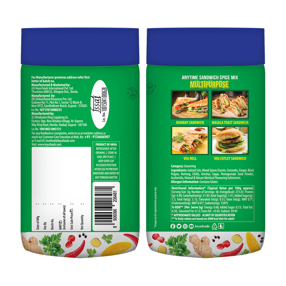Keya Any Time Sandwich Spice Mix
