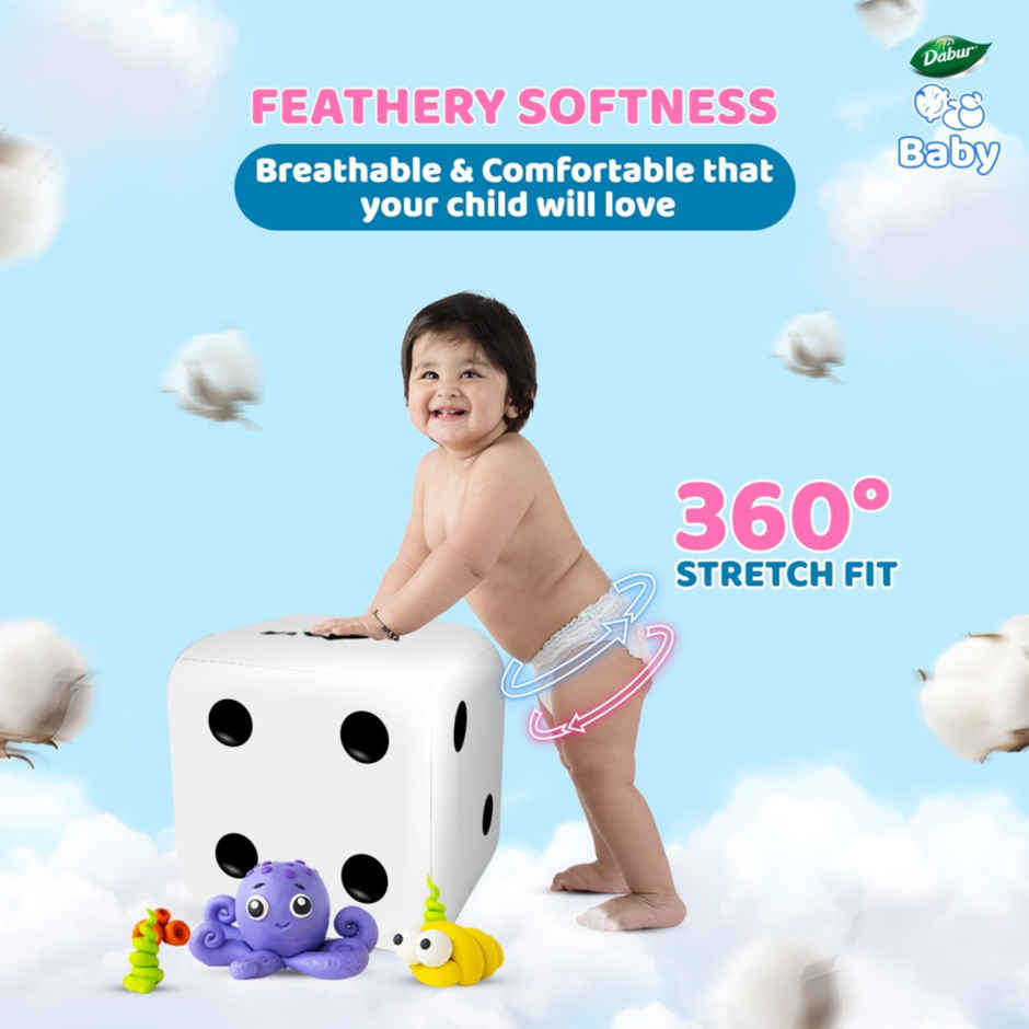 Dabur Baby Super Pants - XL 24 Pcs 12-18 Kg Insta-Absorb Technology Baby Diaper