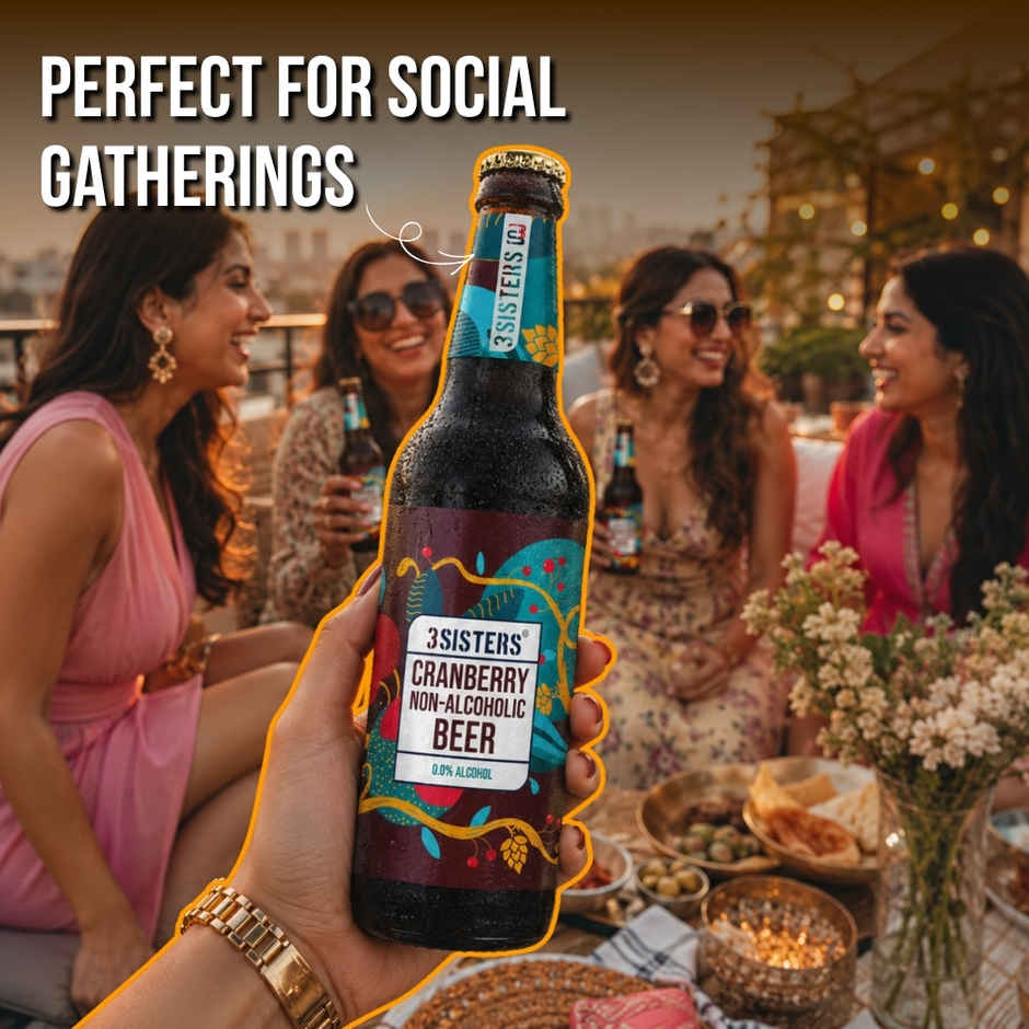 3 Sisters Cranberry Non Alcoholic Beer