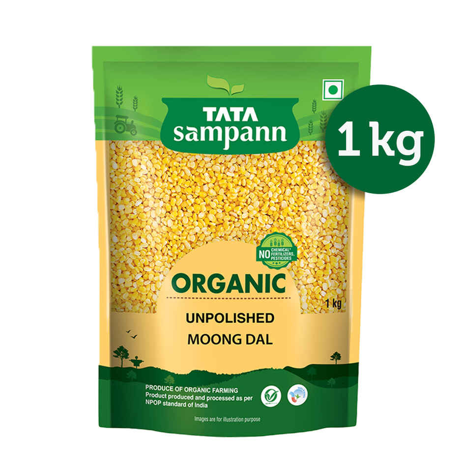 Tata Sampann Organic Unpolished Moong Dal