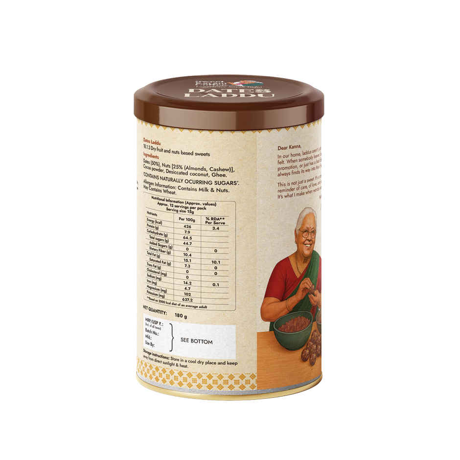 Dates Laddu (No Added Sugar) By Sweet Karam Coffee
