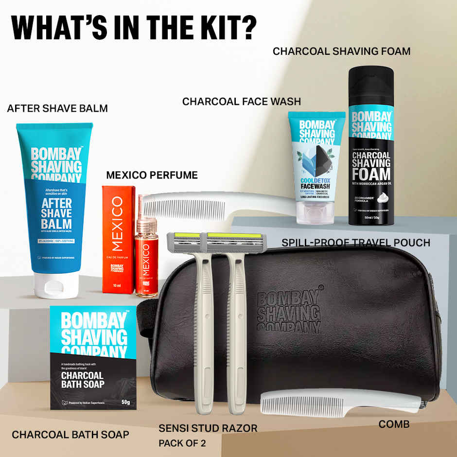 Bombay Shaving Company 9-In-1 Premium Grooming Kit Gift For Men