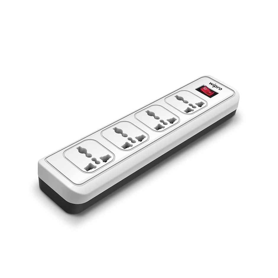 Wipro 4+1 Extension Board | 2 Meter Long Cord | Child Safety | Auto Cutoff
