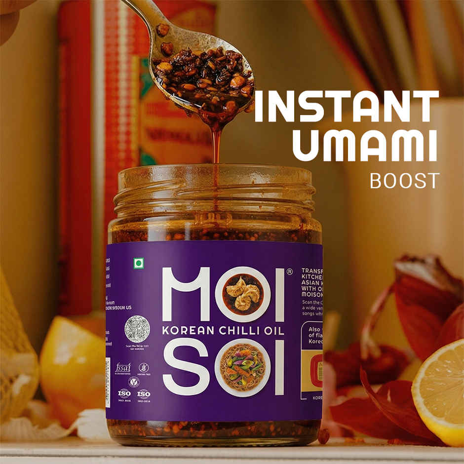 MOI SOI Korean Chilli Oil - Vegan, Used As Spread, Marinade & Dip