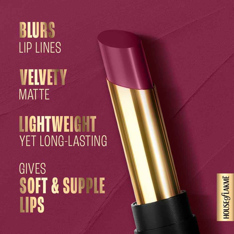 Lakme Absolute Beyond Matte Lip 501 Burgundy Boss