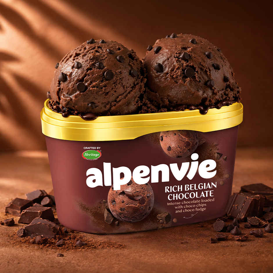 Heritage Alpenvie Belgian Chocolate Ice Cream Tub