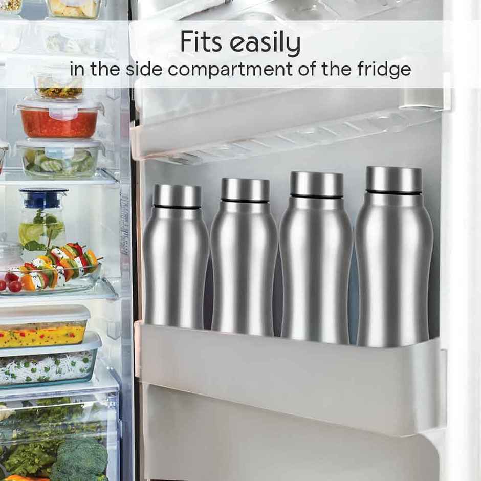 Borosil Chillmate BIS Approved Single Wall Stainless Steel Water Bottle | 740 ml