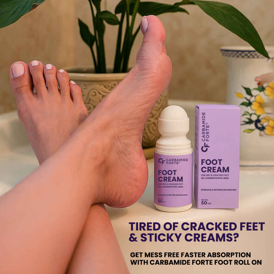 Carbamide Forte 20% Urea Foot Cream Roll-On | Feet Roll On | Foot Rollon | Urea Foot Cream