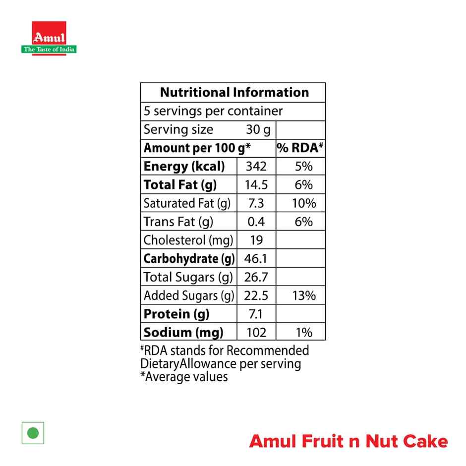 Amul Butter Cake Fruit & Nut