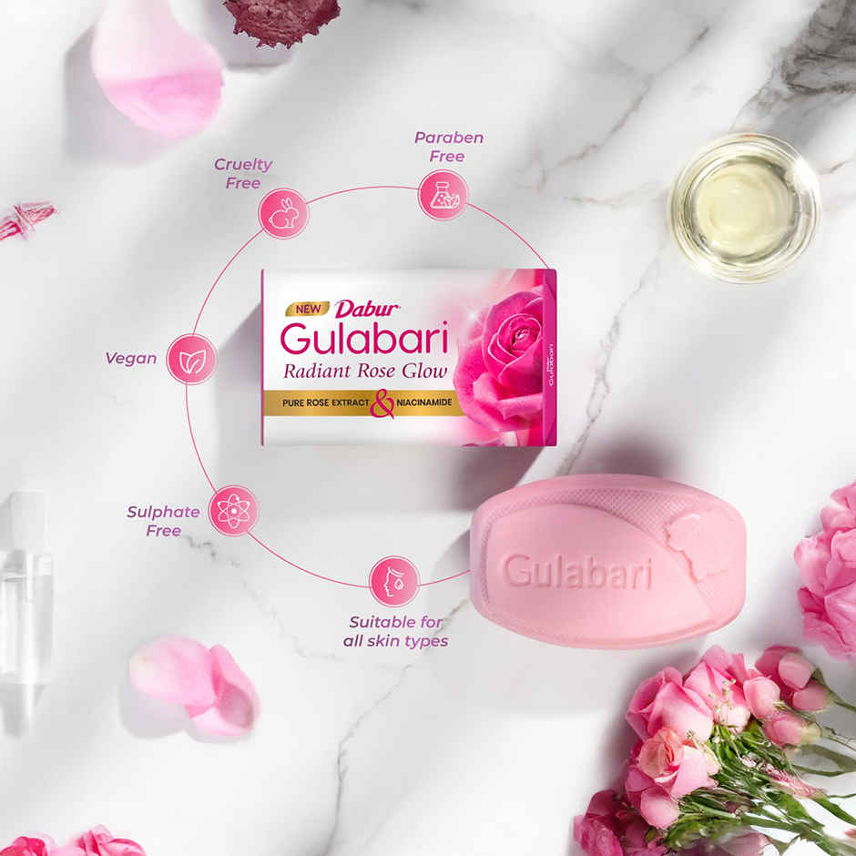 Dabur Gulabari Pure Rose Soap