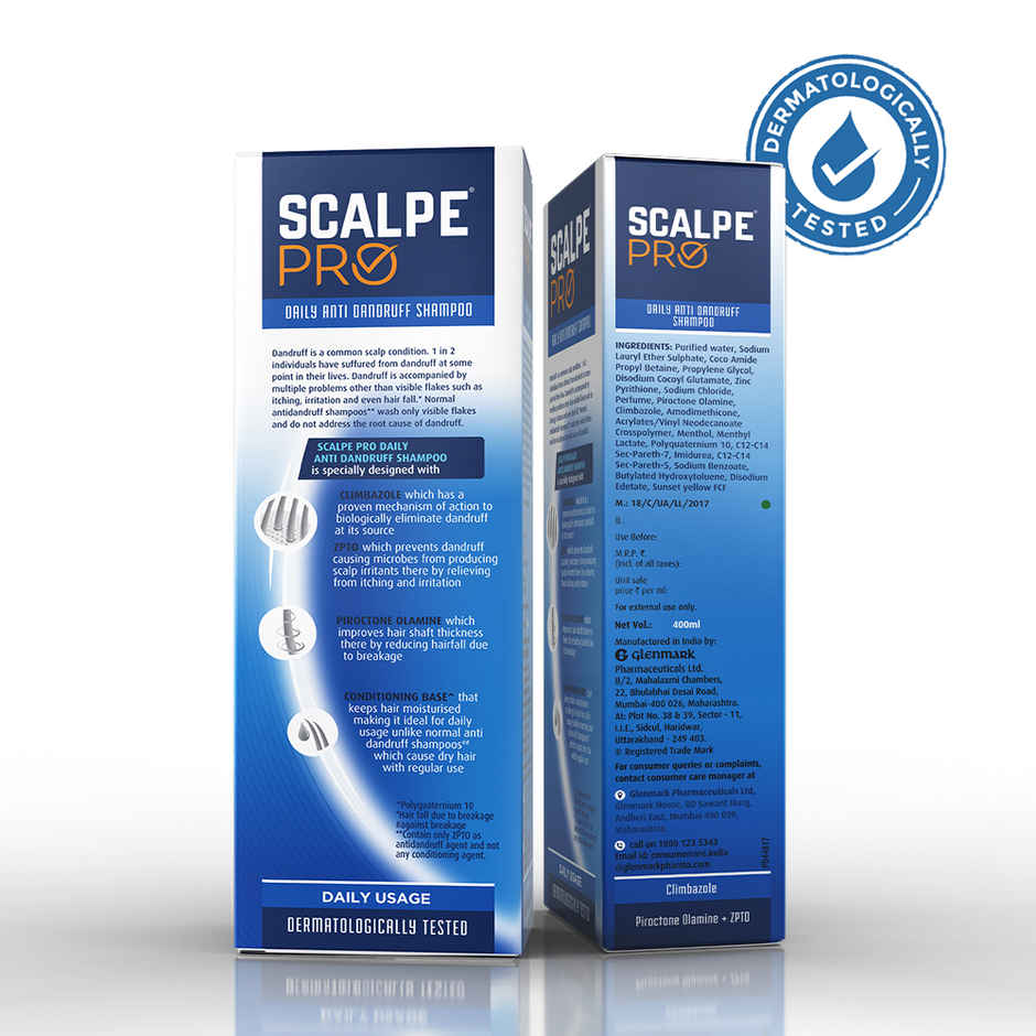 Scalpe Pro AntiDandruff Shampoo Removes Dandruff Strong Hair For Women & Men