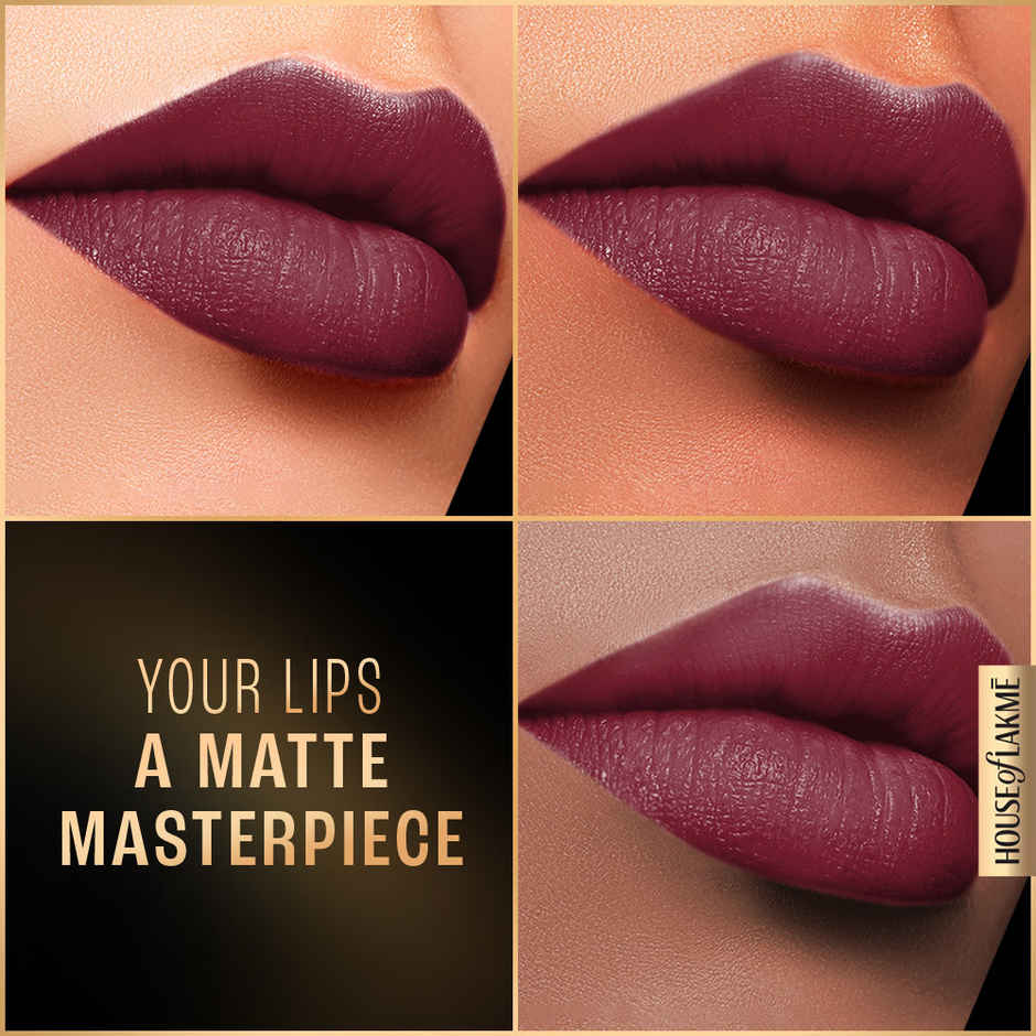 Lakme Forever Matte Liquid Lip | 16 Hr Lipstick | Lightweight & transferproof | Red Sangria