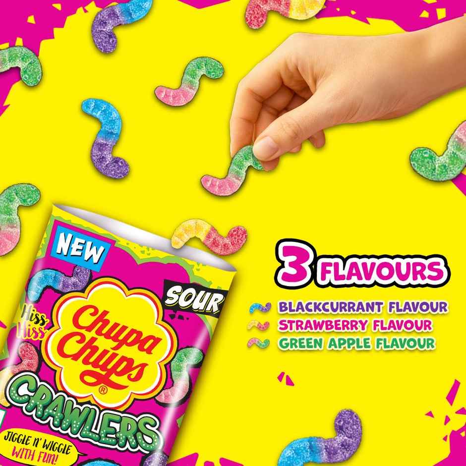Chupa Chups Crawler Sour Soft Candy