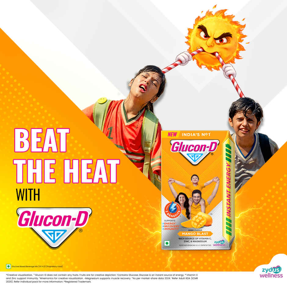 Glucon-D Mango Blast with 3 Benefits of Energy, Recovery, and Immunity (Get 250 g Pack Free)