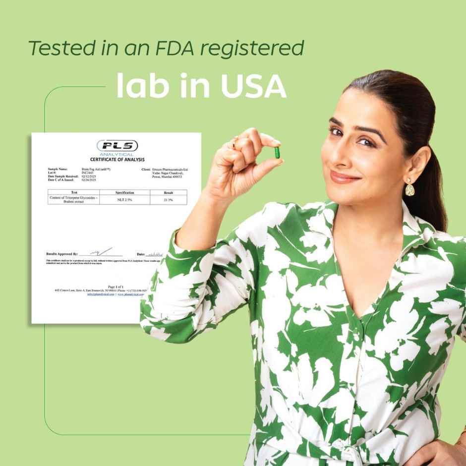 Arth By Emcure Brahmi Capsules | Bacopa Extract | Supports Cognition, Focus & Memory