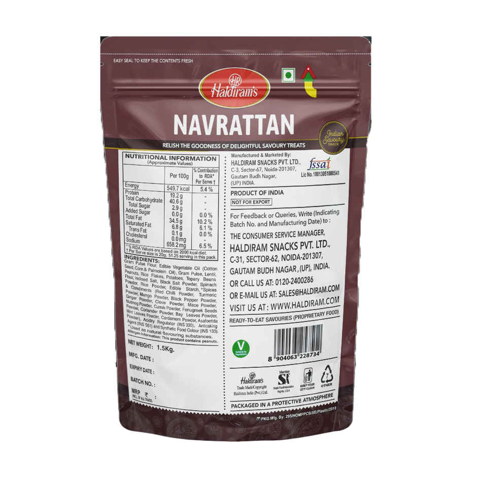 Haldiram's Navrattan | Crunchy Savory Snack