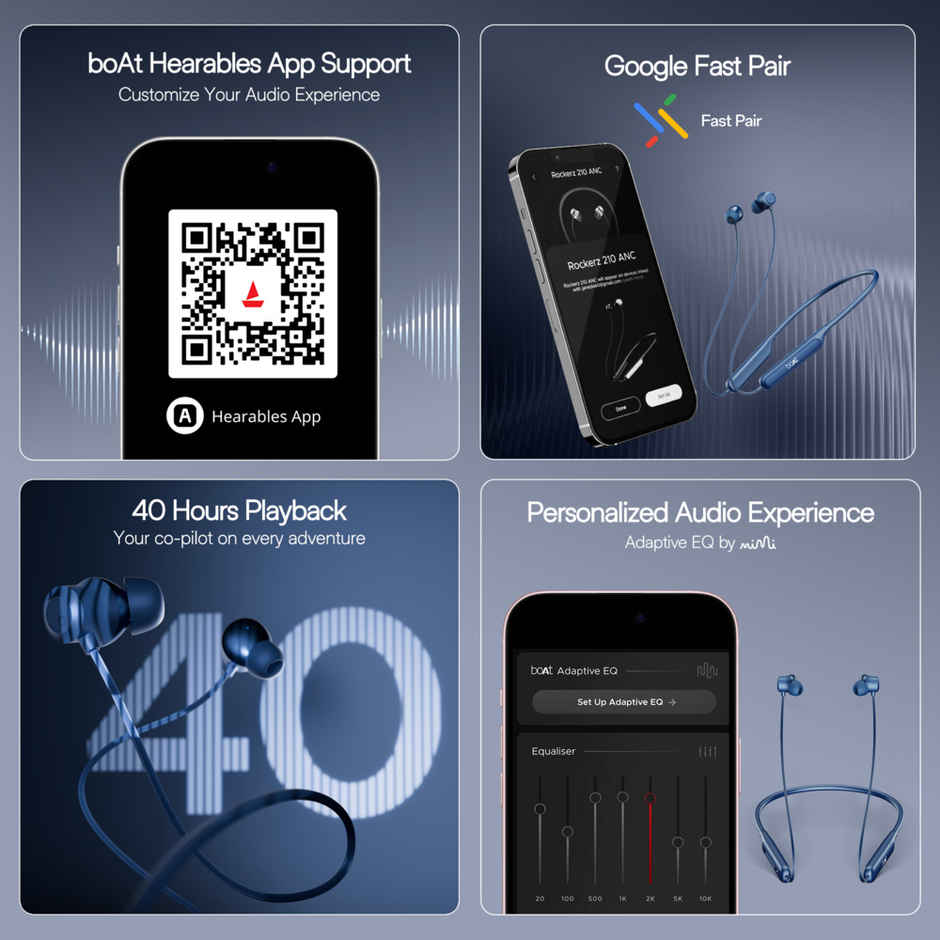 boAt Rockerz 210 Anc (Cosmic Blue)