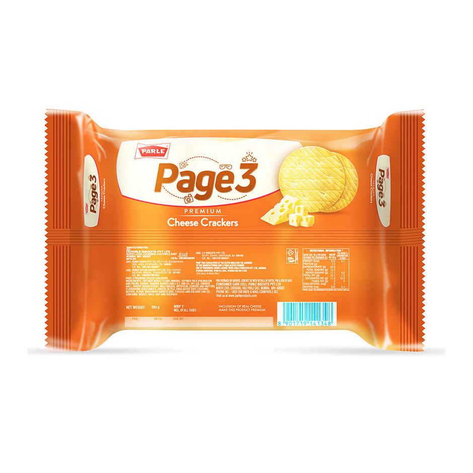Parle Page 3 Premium Cheese Crackers